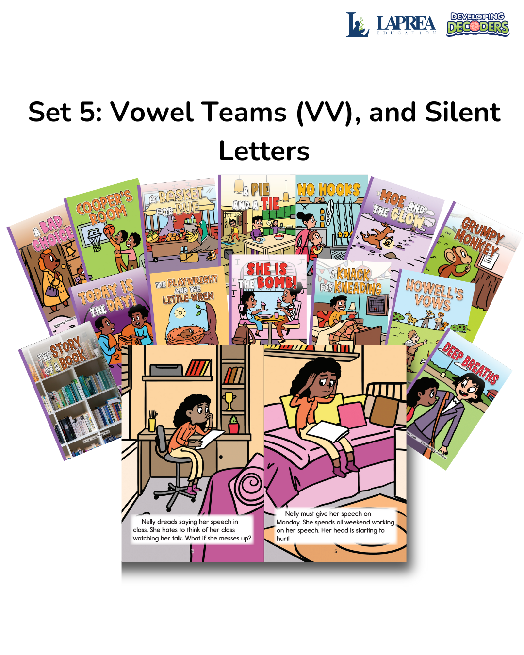 Developing Decoders Purple Collection Set 5: Vowel Teams (VV), and Silent Letters